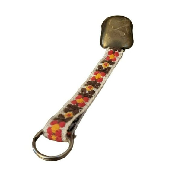 Handmade Alpenschelle Cowbell With Embroidered Strap & Key Ring - Picture 3 of 4
